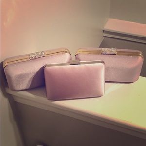 Dessy Group Suede Rose Evening Clutches